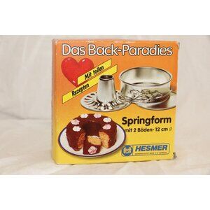 Vtg 1970's Mini Springform Pan Small Bundt Pan Das Back Paradies Mini Springform